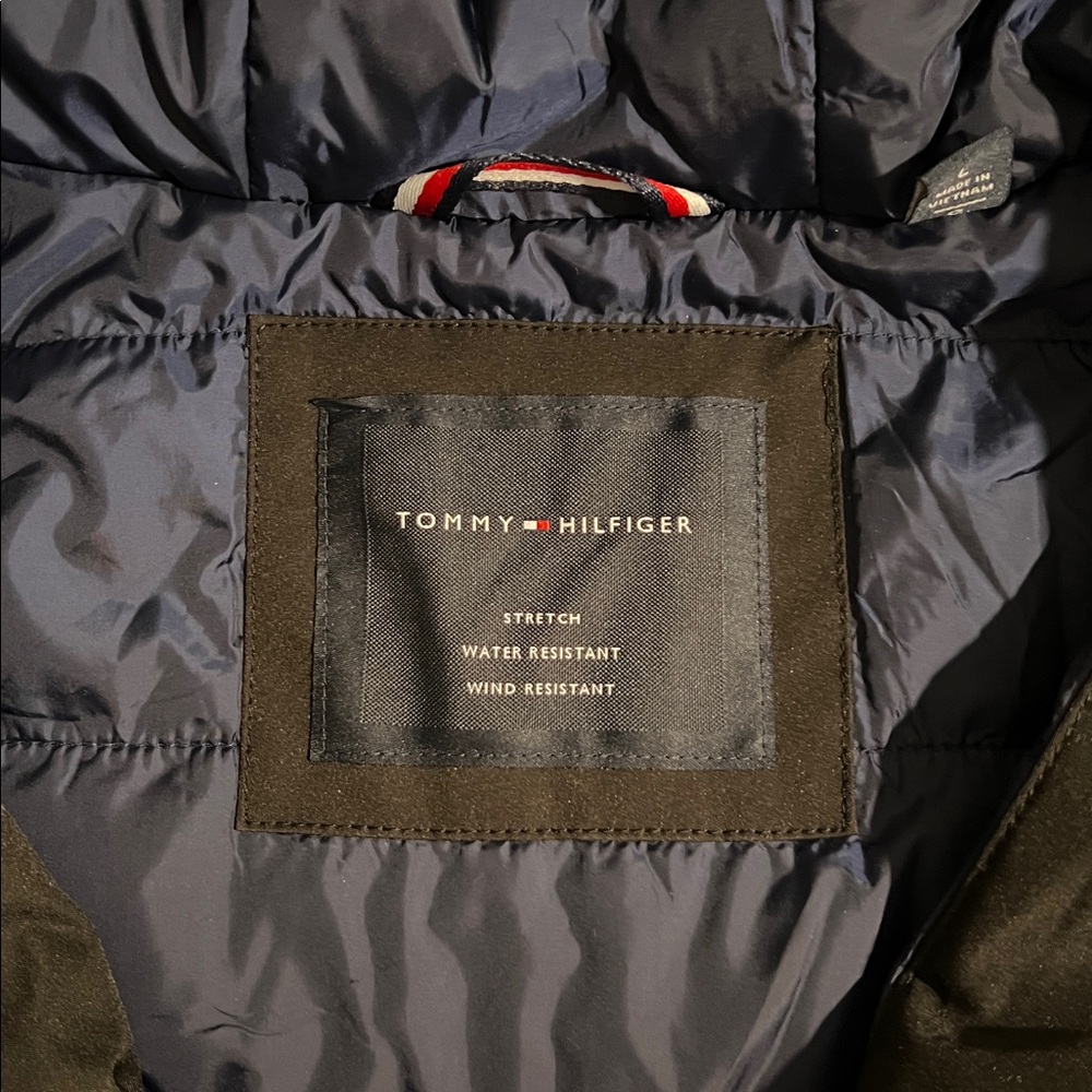 Tommy Hilfiger Hooded Flex Tech Jacket Coat L - Picture 8 of 8